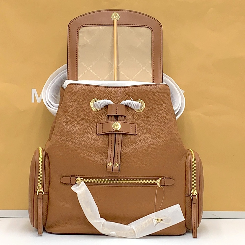 Michael Kors Jet Set Item Medium Chain Backpack Luggage Color - Picture 9 of 12